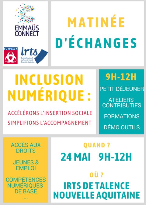 Action sociale et numérique : matinée d’échanges le 24 mai à l&rsquo;IRTS de Talence